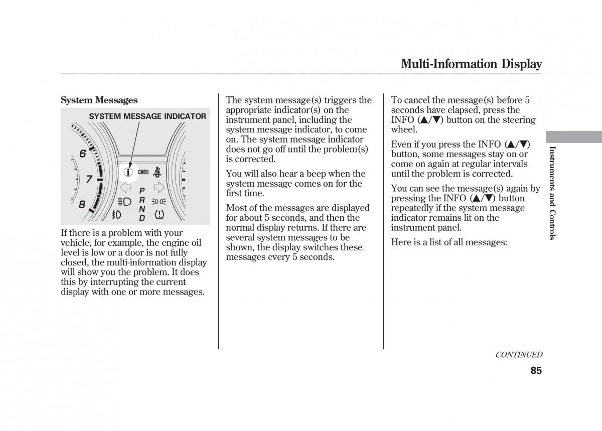 Acura MDX II 2 owners manual / page 92