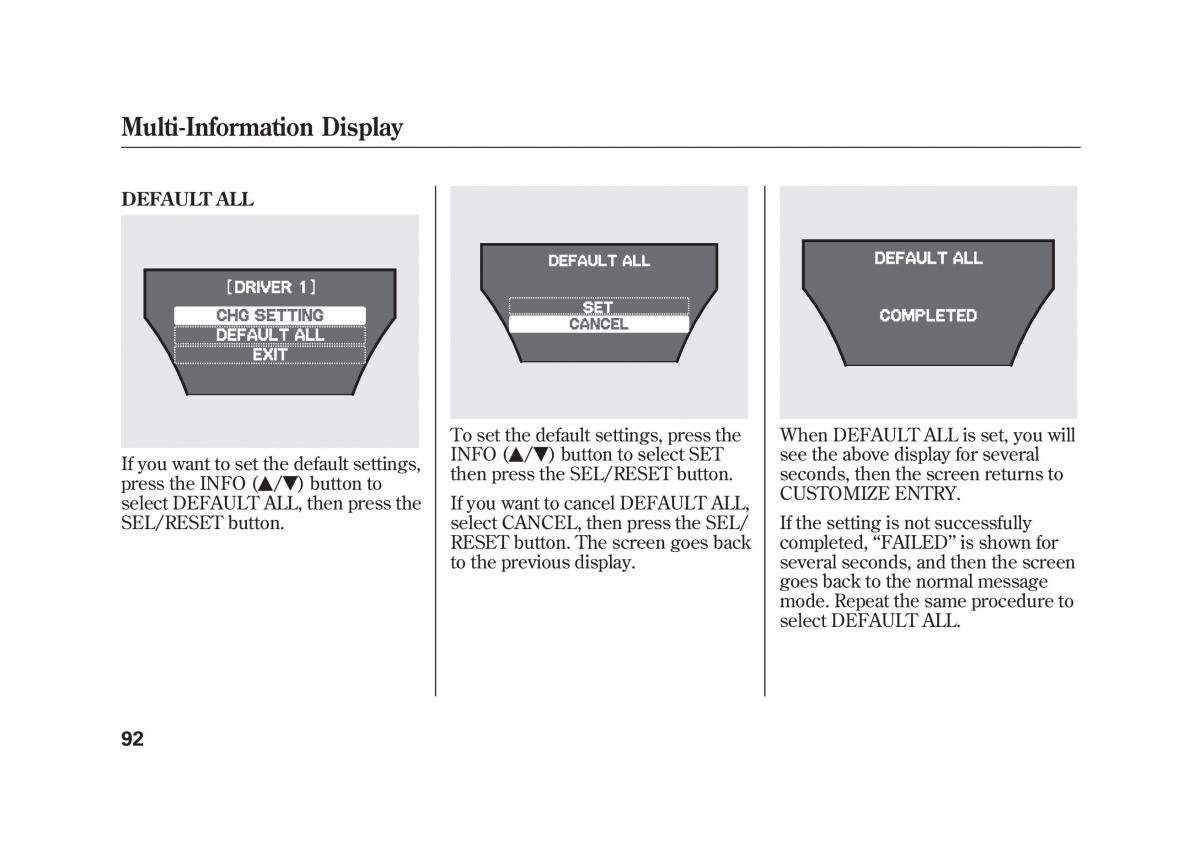 Acura MDX II 2 owners manual / page 99