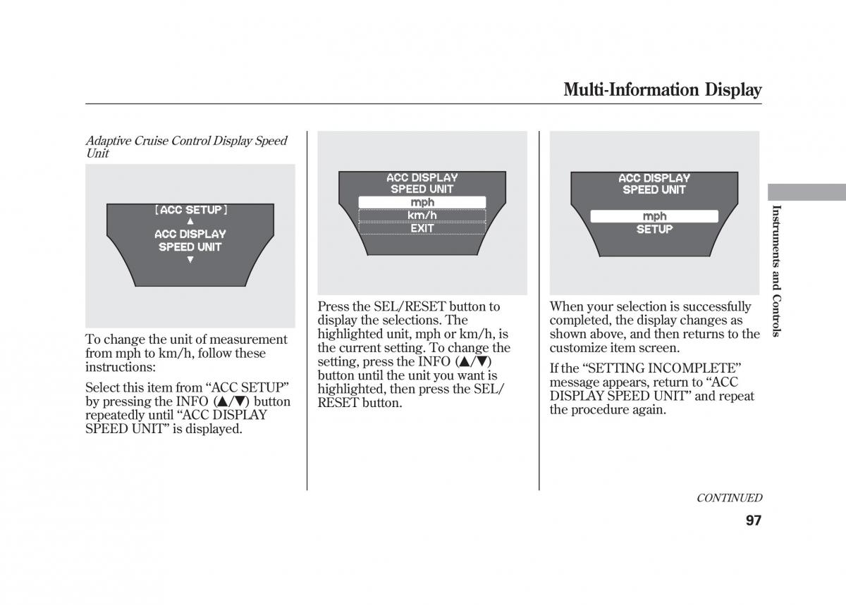 Acura MDX II 2 owners manual / page 104