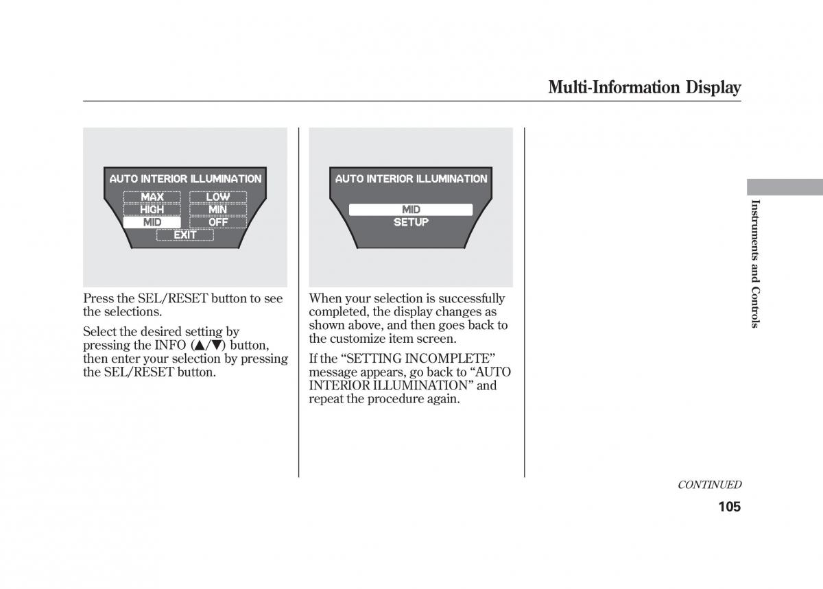 Acura MDX II 2 owners manual / page 112