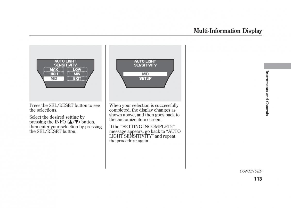 Acura MDX II 2 owners manual / page 120