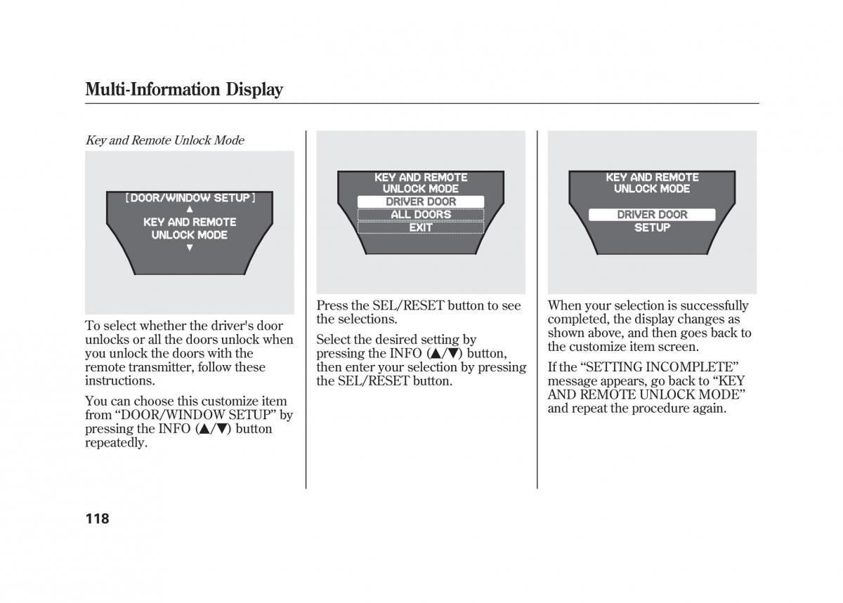 Acura MDX II 2 owners manual / page 125