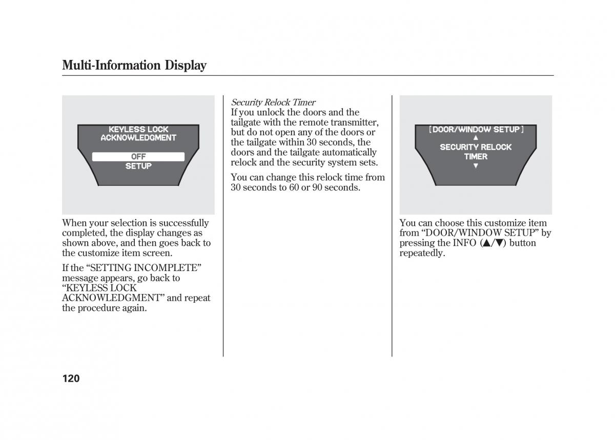 Acura MDX II 2 owners manual / page 127