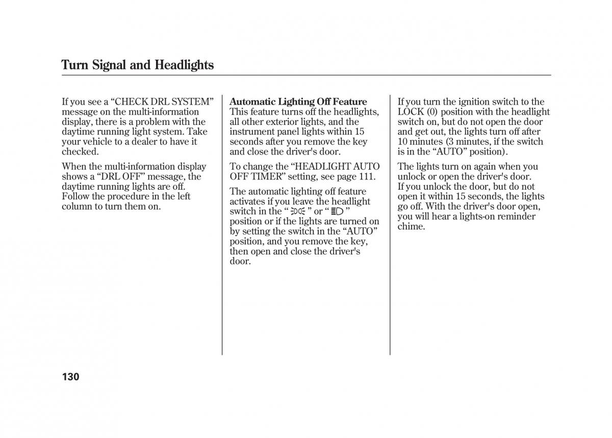 Acura MDX II 2 owners manual / page 137