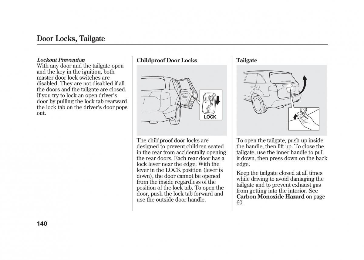 Acura MDX II 2 owners manual / page 147