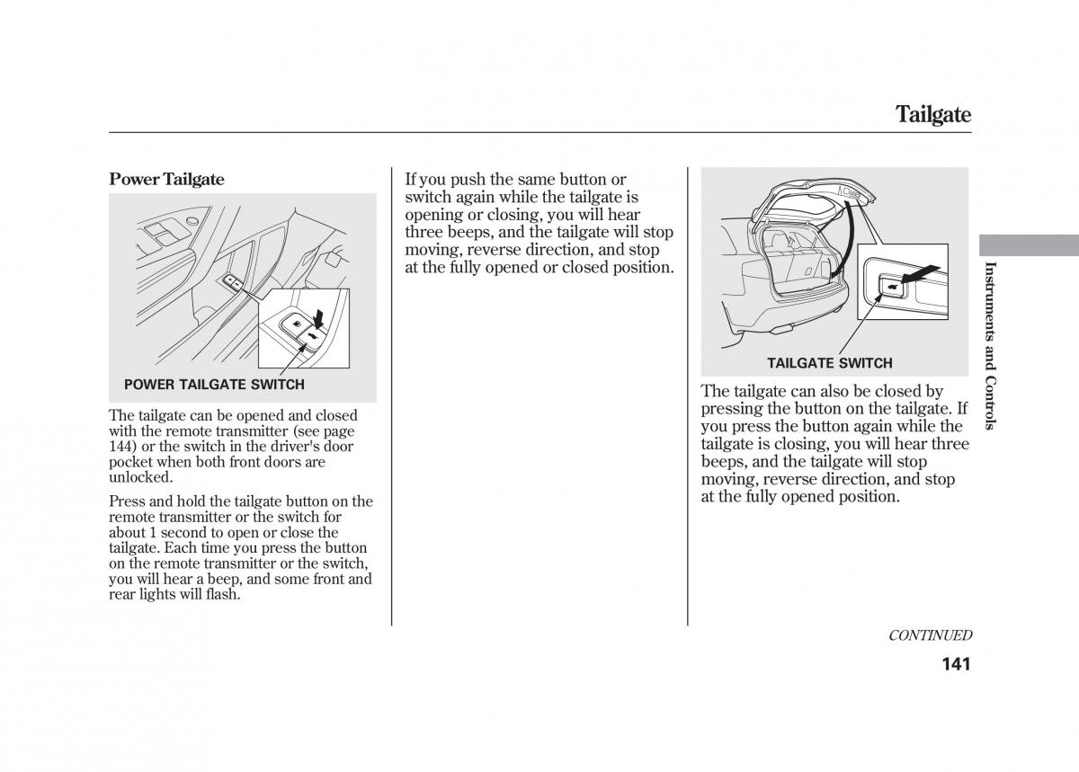 Acura MDX II 2 owners manual / page 148