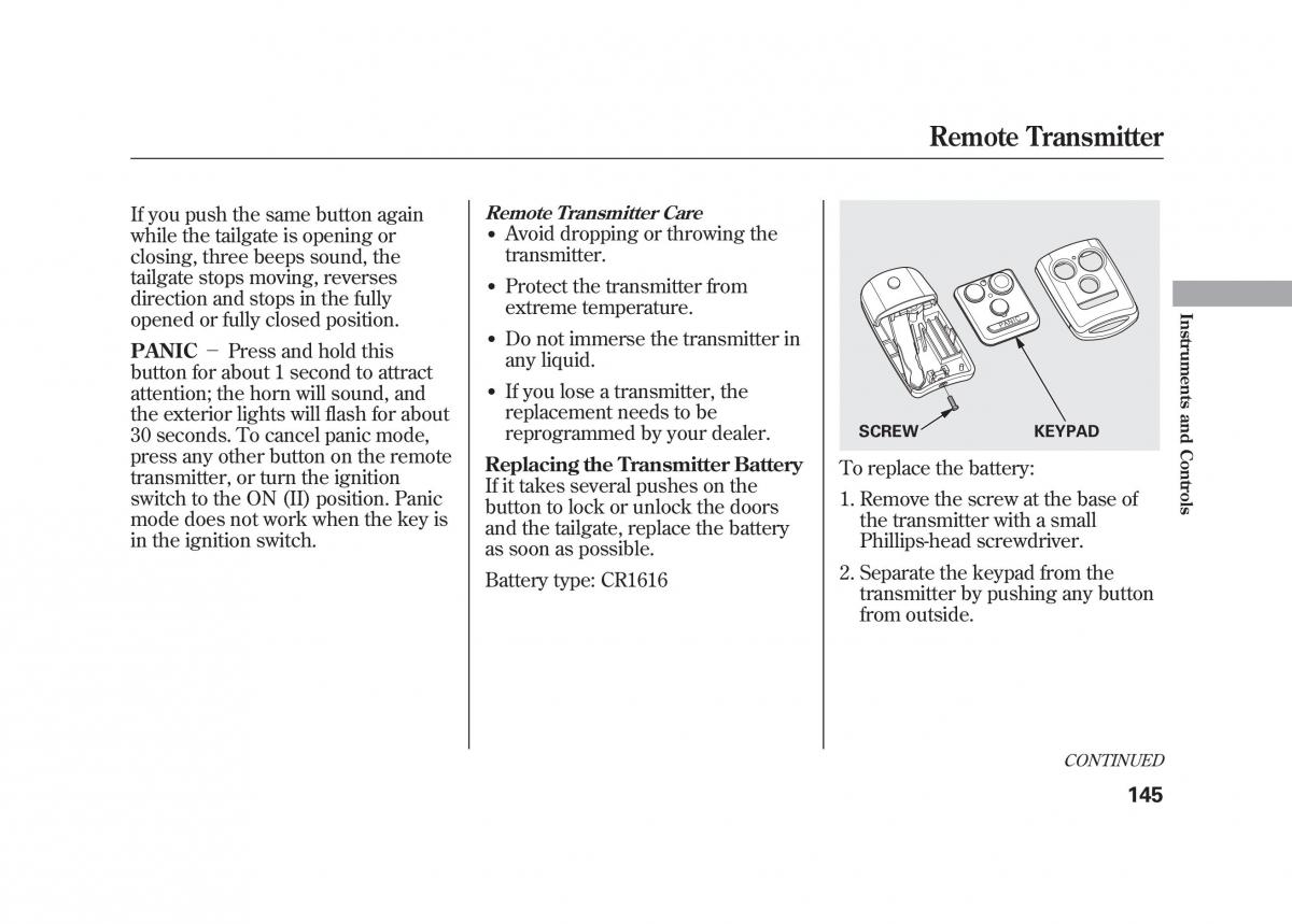 Acura MDX II 2 owners manual / page 152