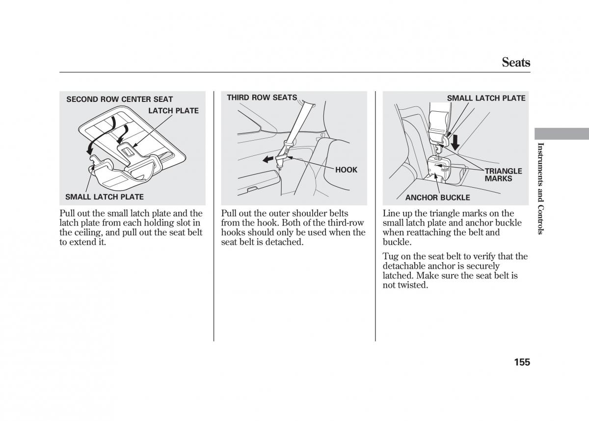 Acura MDX II 2 owners manual / page 162