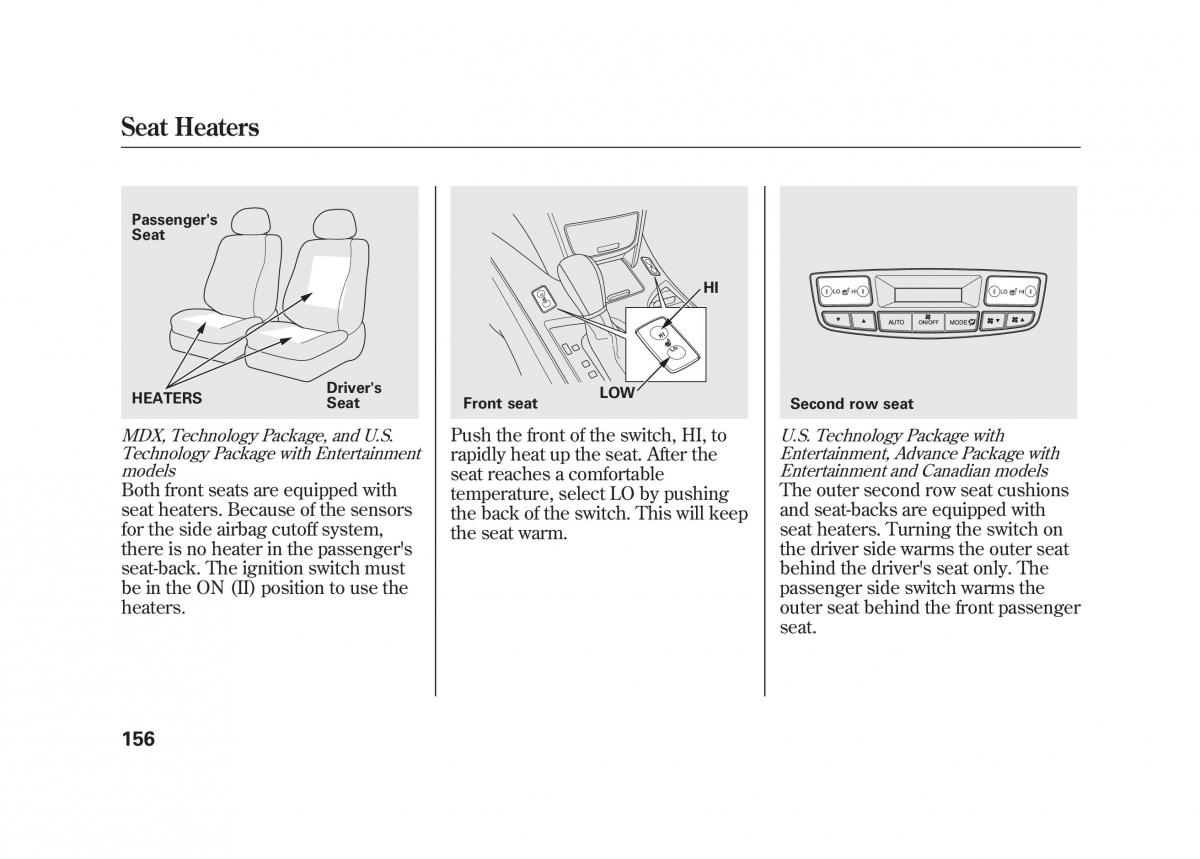 Acura MDX II 2 owners manual / page 163