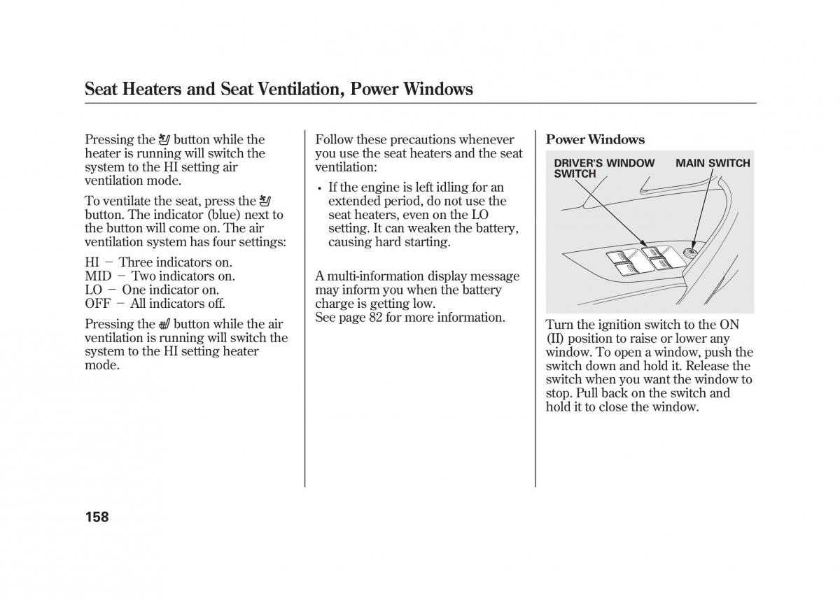 Acura MDX II 2 owners manual / page 165