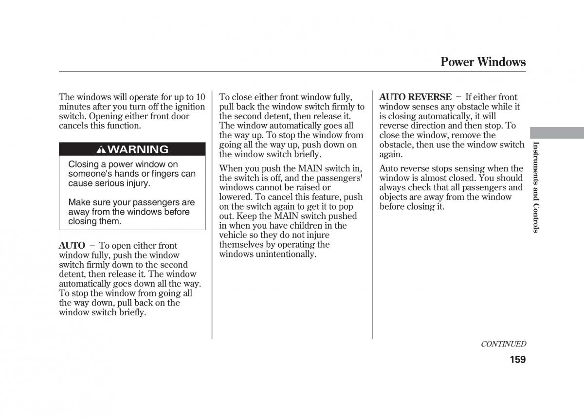 Acura MDX II 2 owners manual / page 166