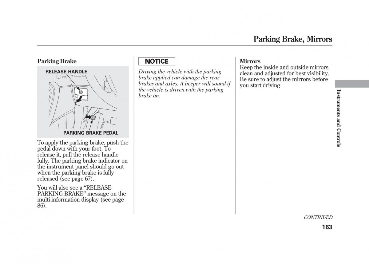 Acura MDX II 2 owners manual / page 170