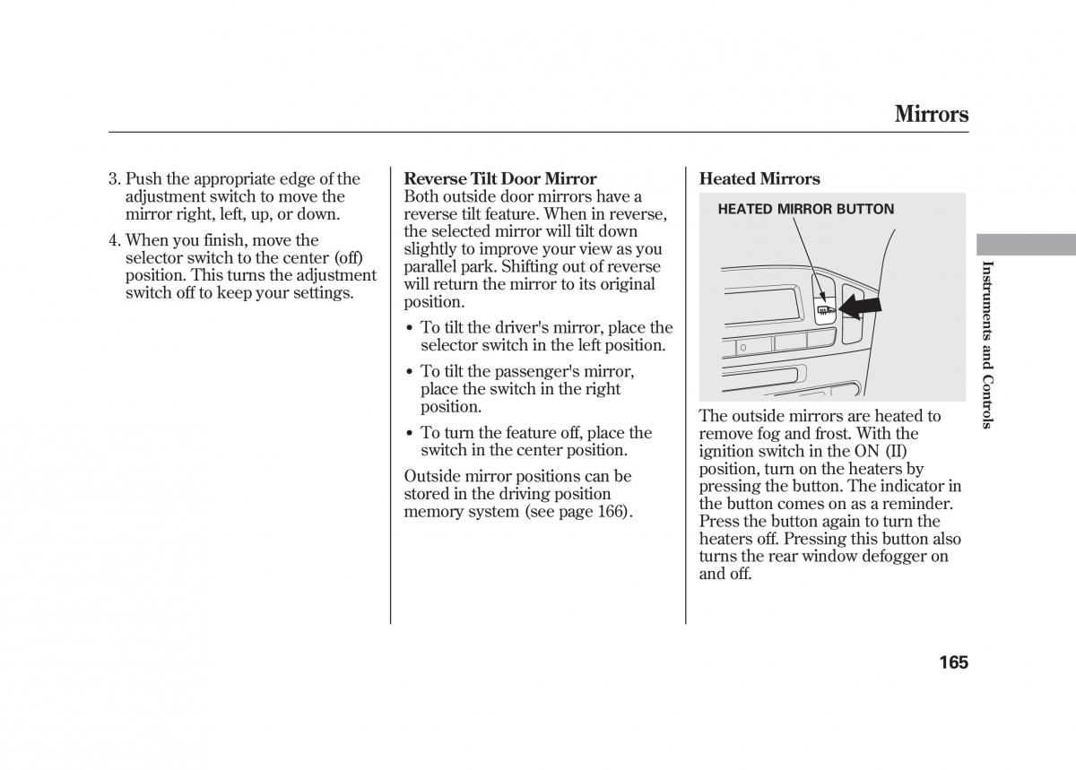 Acura MDX II 2 owners manual / page 172