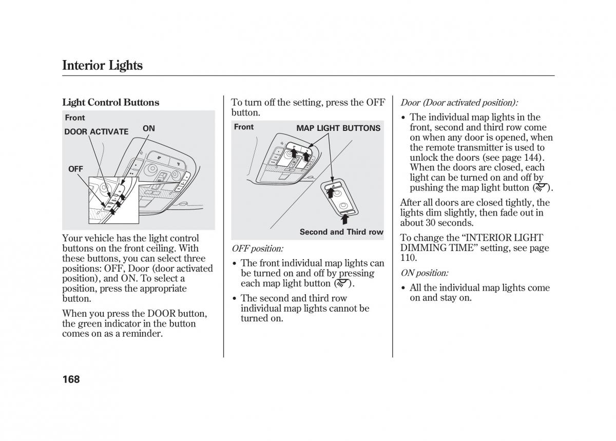 Acura MDX II 2 owners manual / page 175