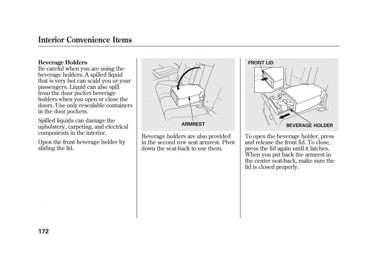 Acura MDX II 2 owners manual / page 179