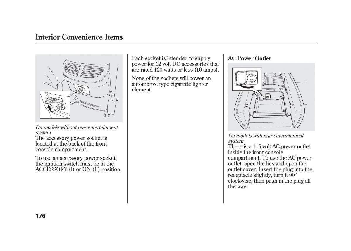 Acura MDX II 2 owners manual / page 183