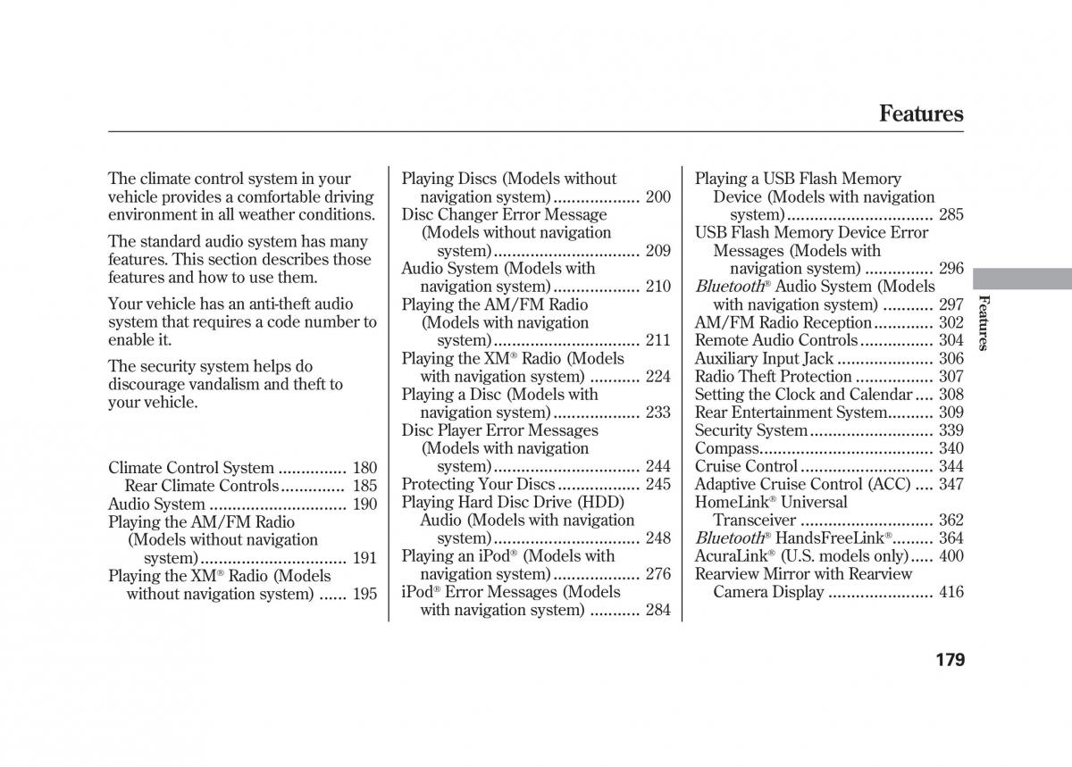 Acura MDX II 2 owners manual / page 186