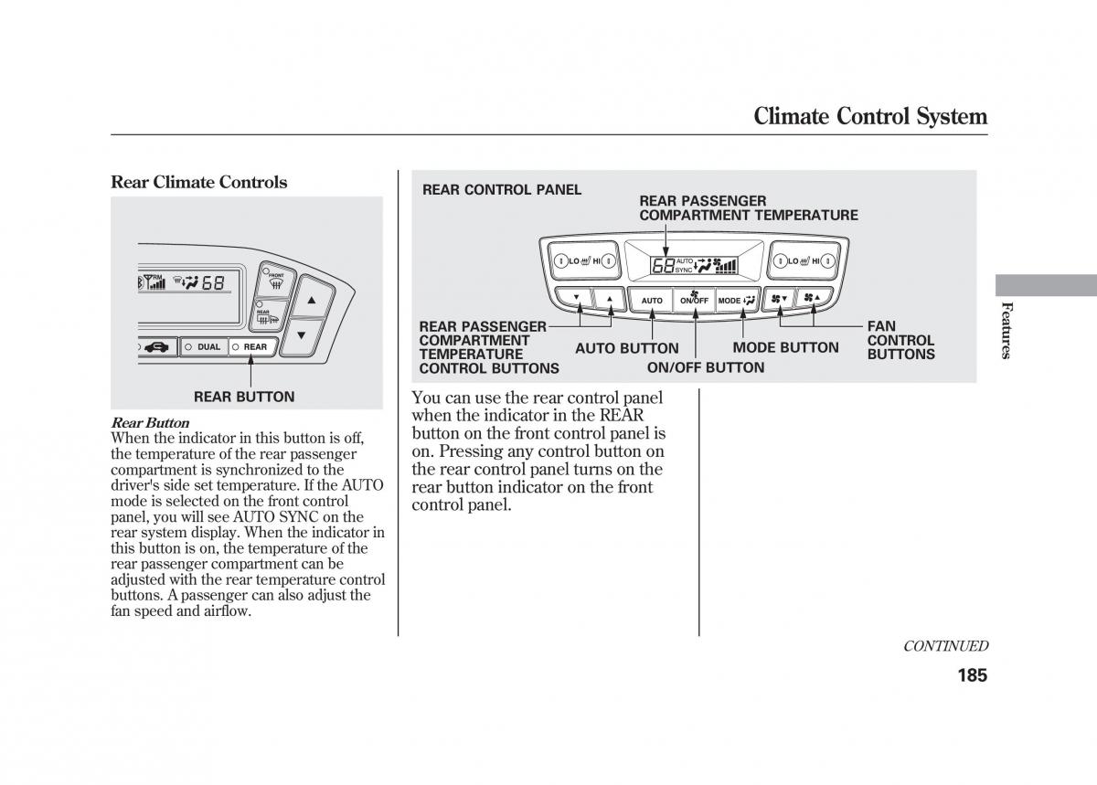 Acura MDX II 2 owners manual / page 192