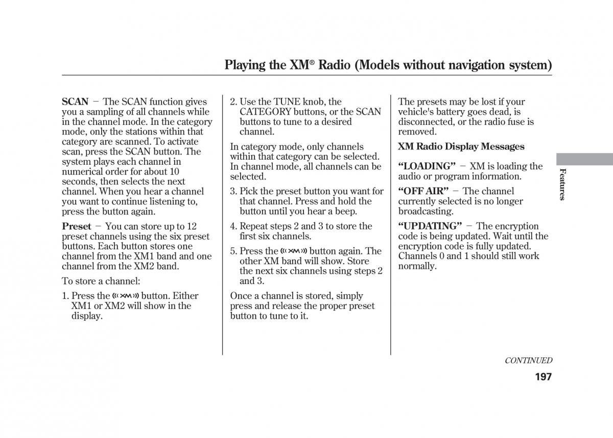 Acura MDX II 2 owners manual / page 204