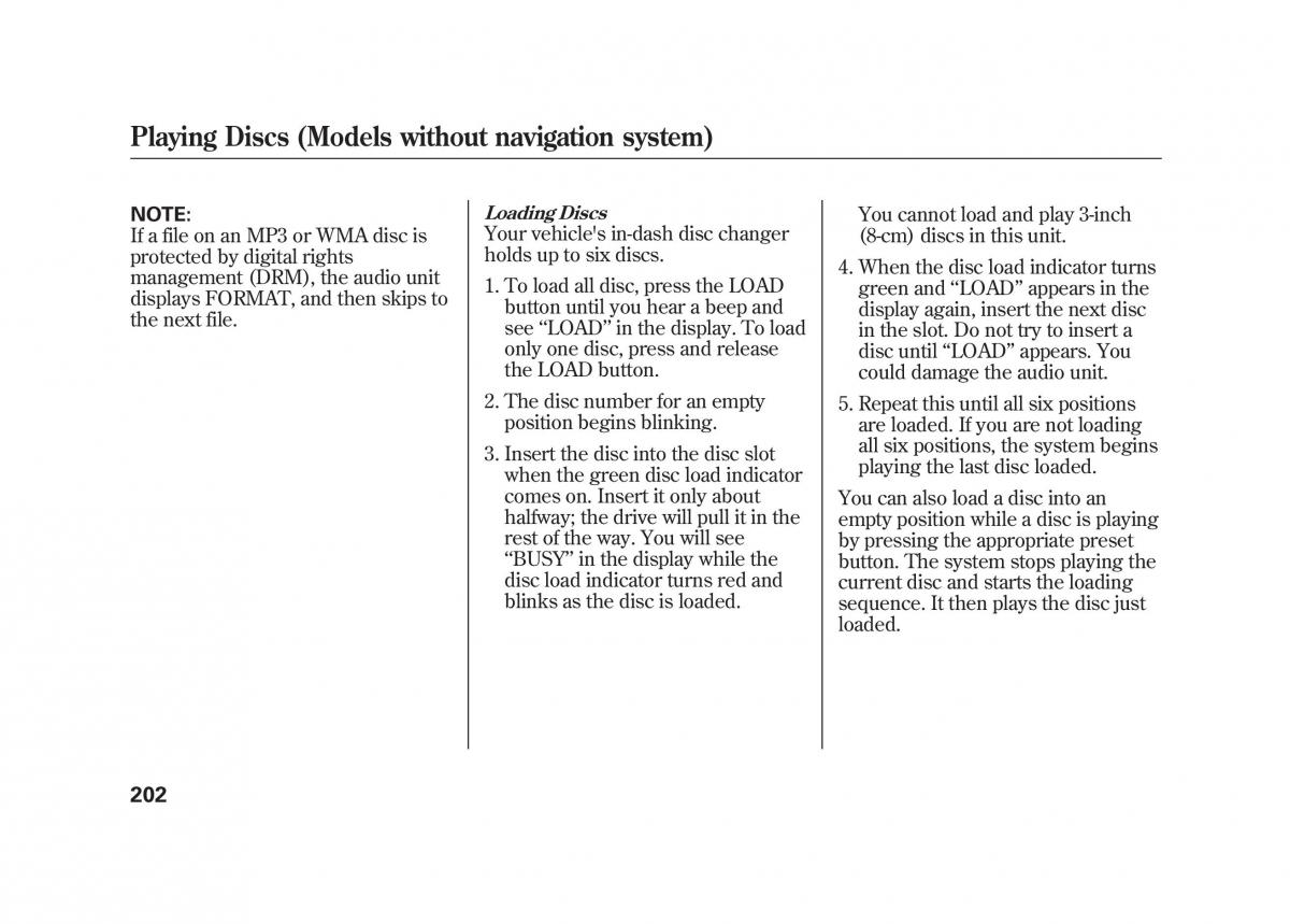 Acura MDX II 2 owners manual / page 209