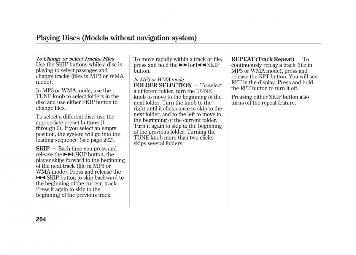 Acura MDX II 2 owners manual / page 211