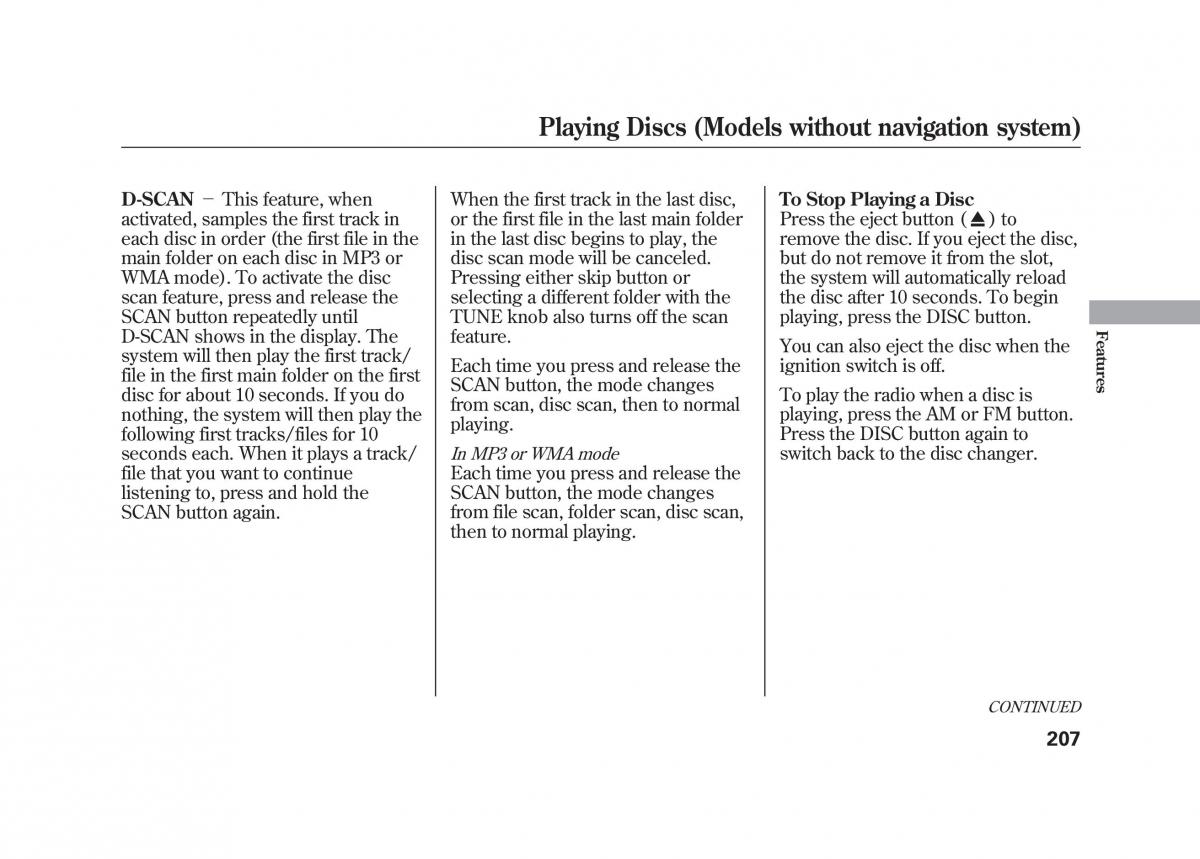 Acura MDX II 2 owners manual / page 214