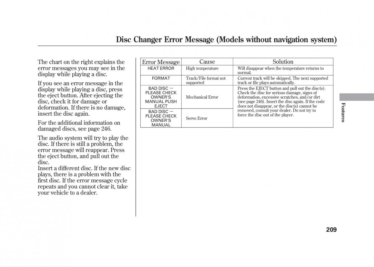 Acura MDX II 2 owners manual / page 216