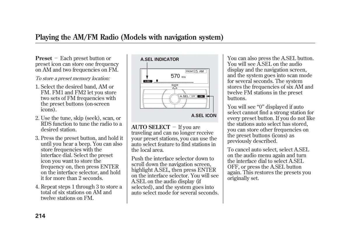 Acura MDX II 2 owners manual / page 221