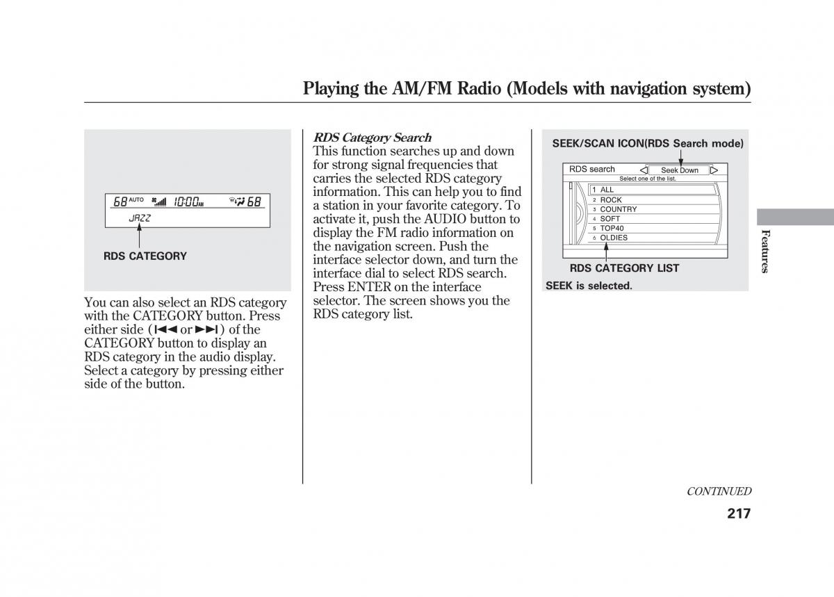 Acura MDX II 2 owners manual / page 224