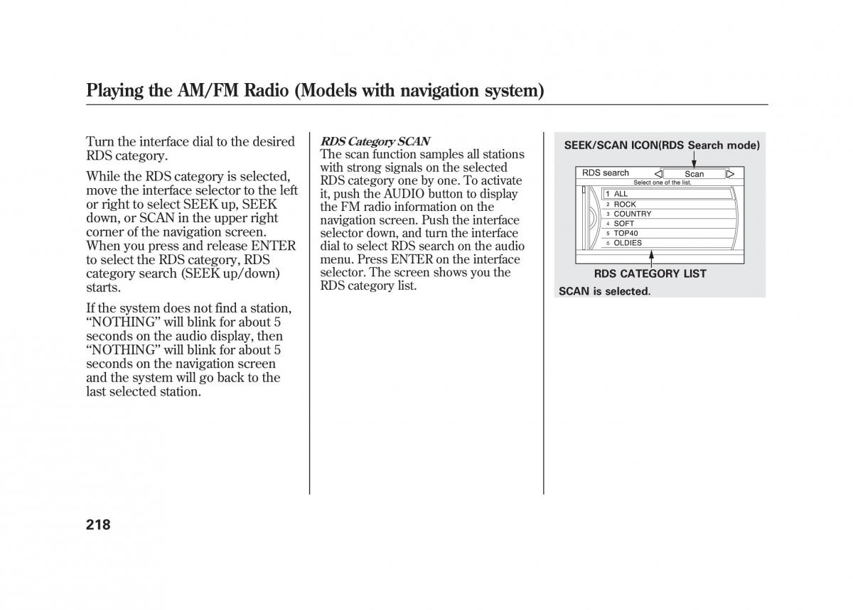 Acura MDX II 2 owners manual / page 225