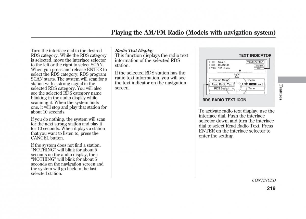 Acura MDX II 2 owners manual / page 226