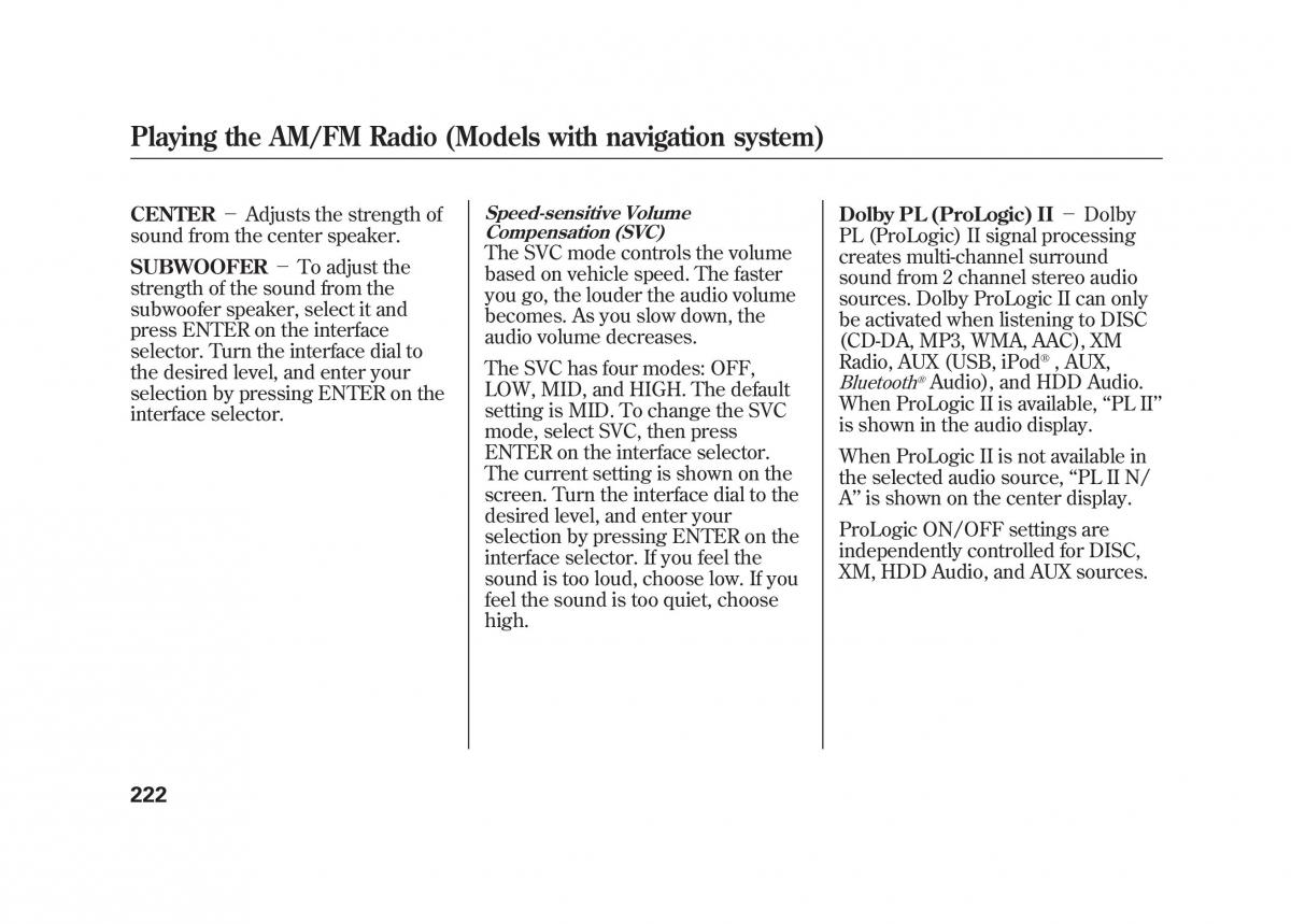 Acura MDX II 2 owners manual / page 229