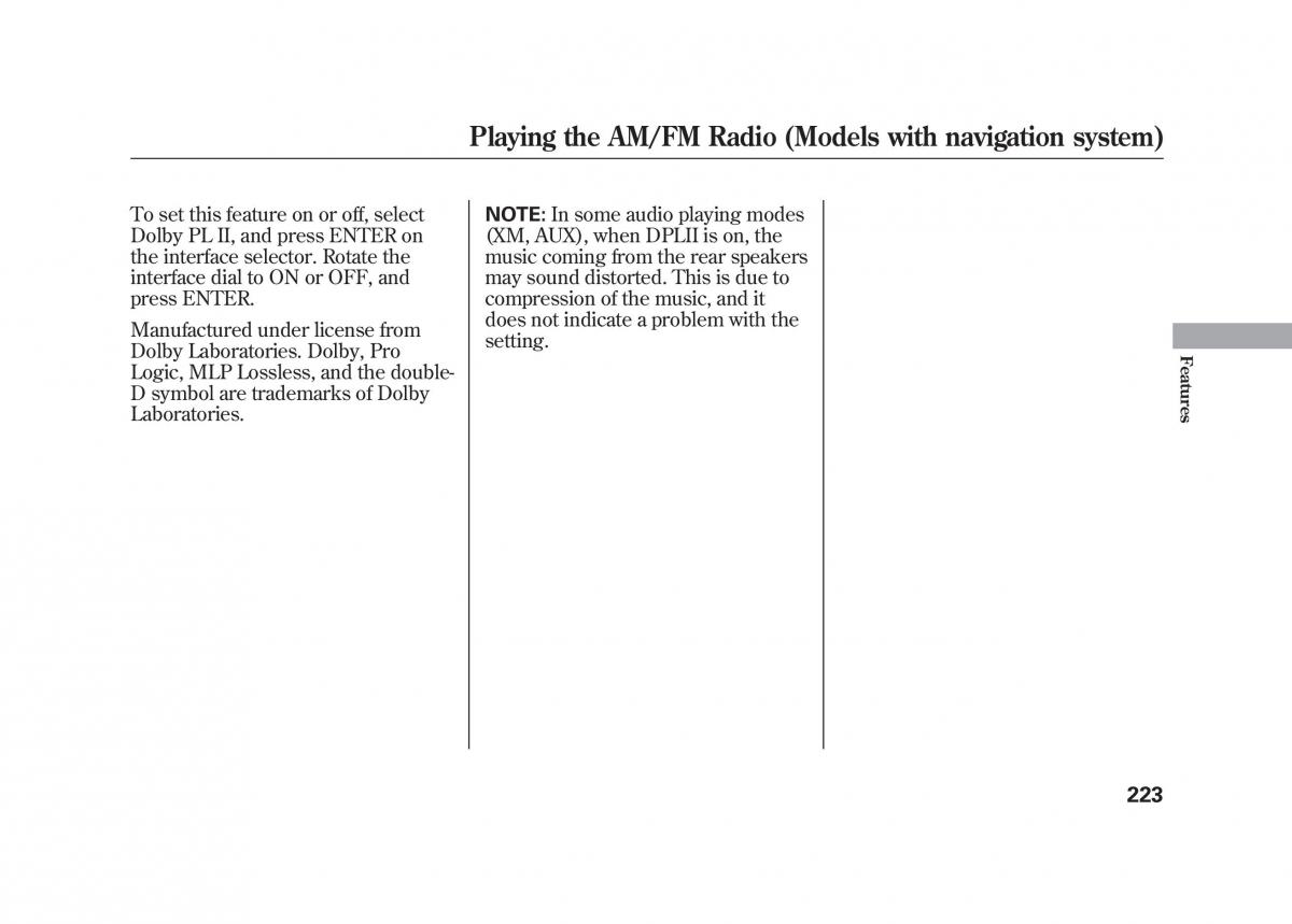 Acura MDX II 2 owners manual / page 230