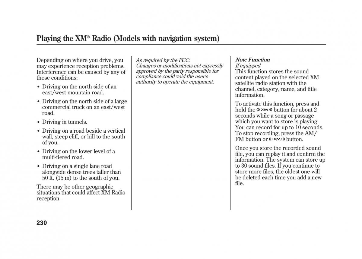 Acura MDX II 2 owners manual / page 237