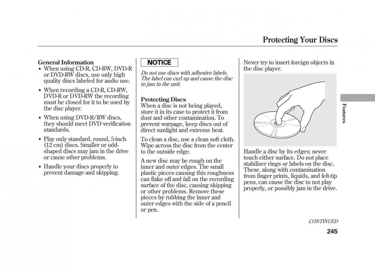 Acura MDX II 2 owners manual / page 252