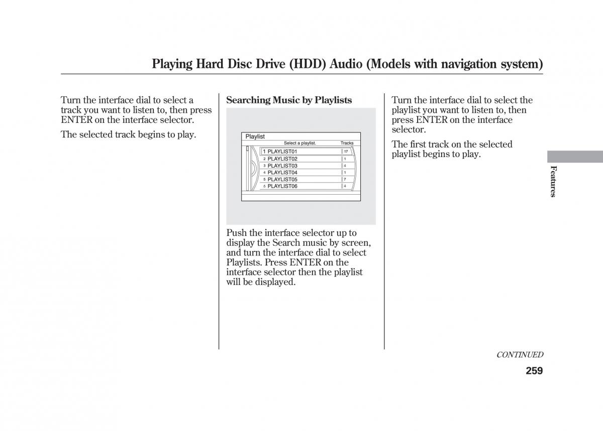 Acura MDX II 2 owners manual / page 266