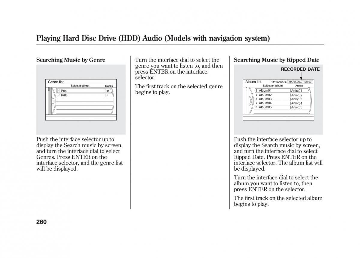 Acura MDX II 2 owners manual / page 267