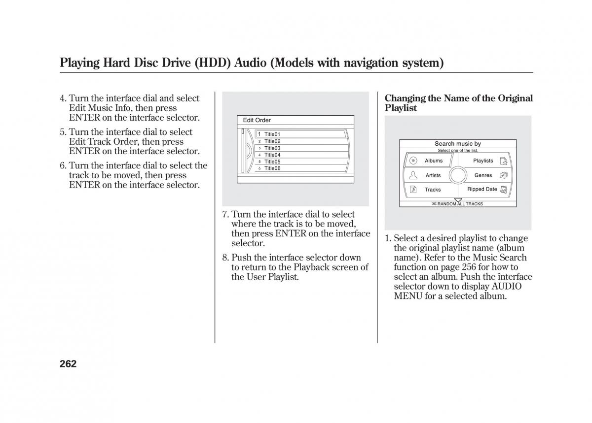 Acura MDX II 2 owners manual / page 269