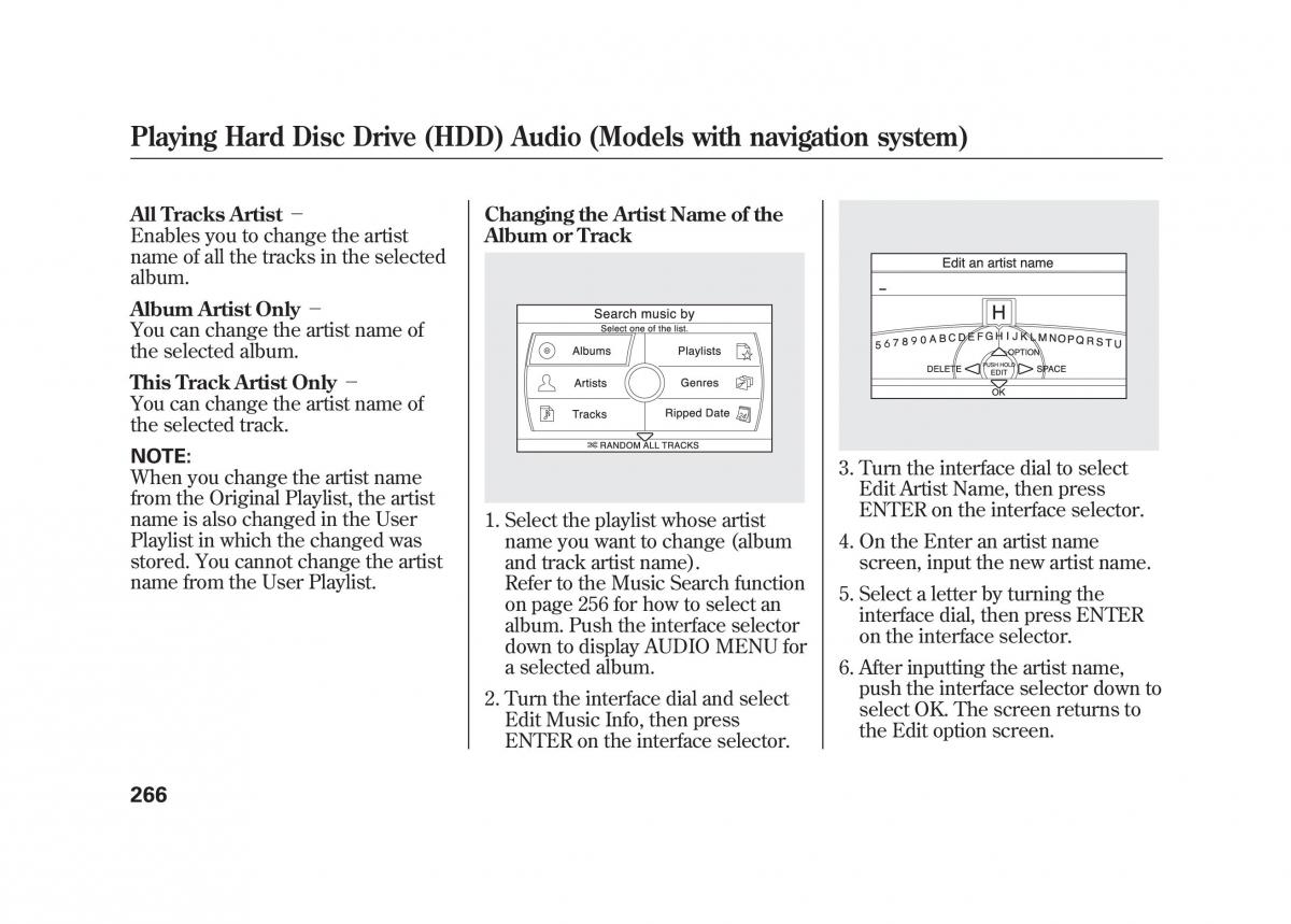 Acura MDX II 2 owners manual / page 273