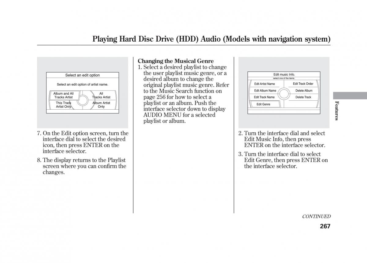 Acura MDX II 2 owners manual / page 274