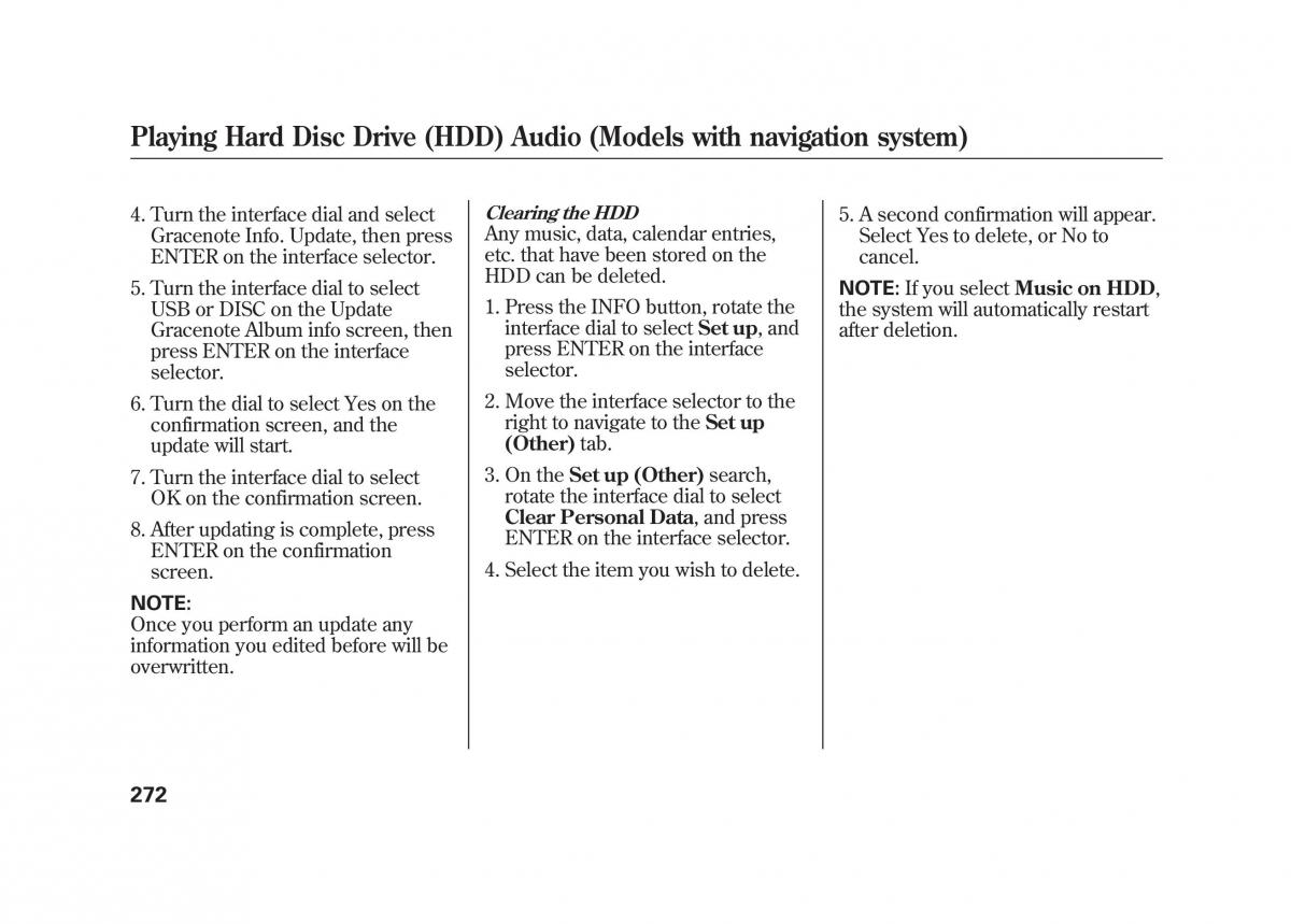 Acura MDX II 2 owners manual / page 279