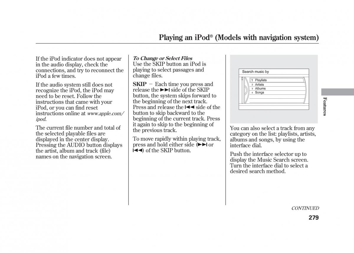 Acura MDX II 2 owners manual / page 286