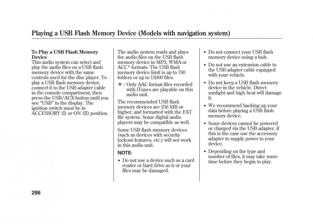 Acura MDX II 2 owners manual / page 293