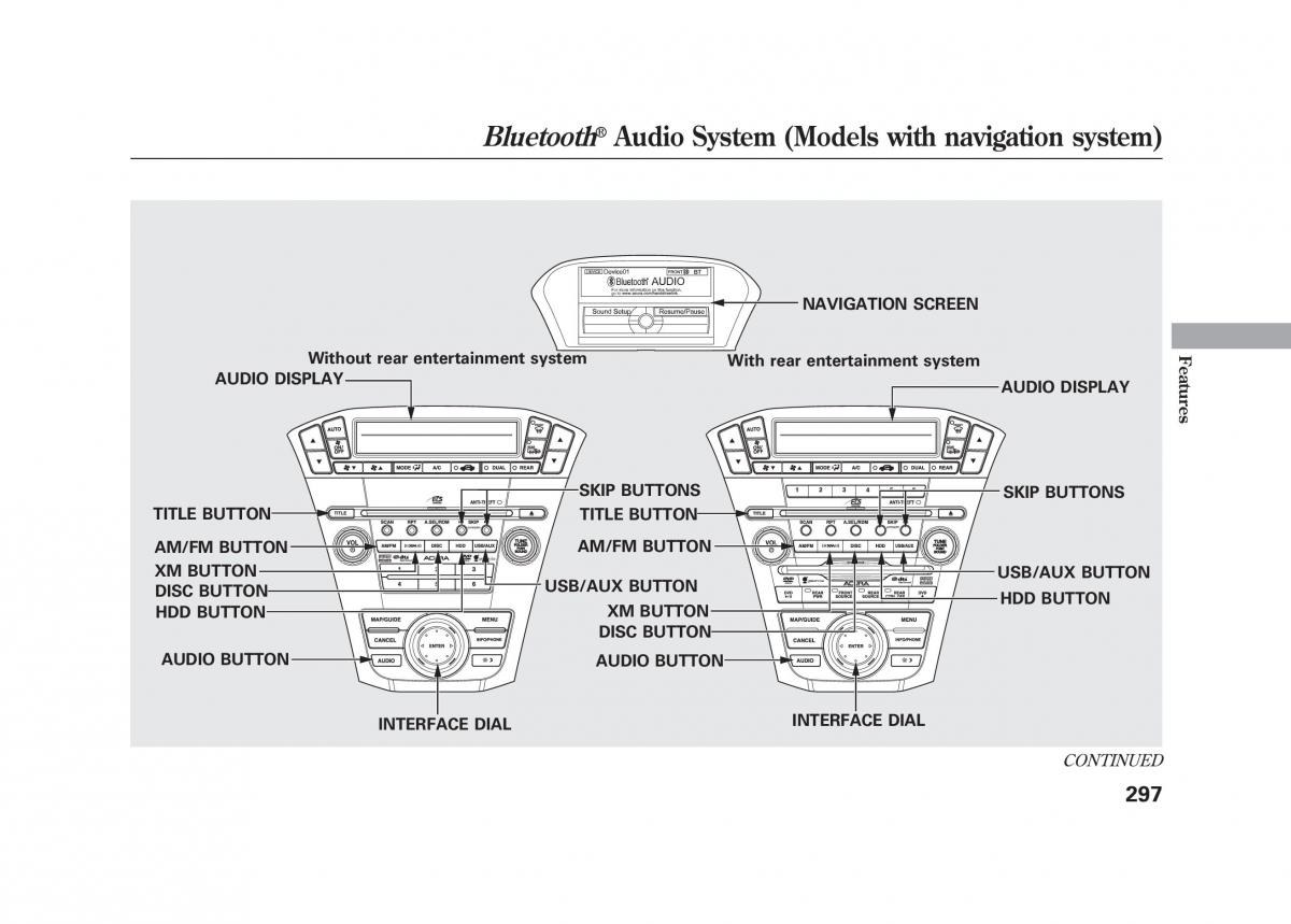 Acura MDX II 2 owners manual / page 304