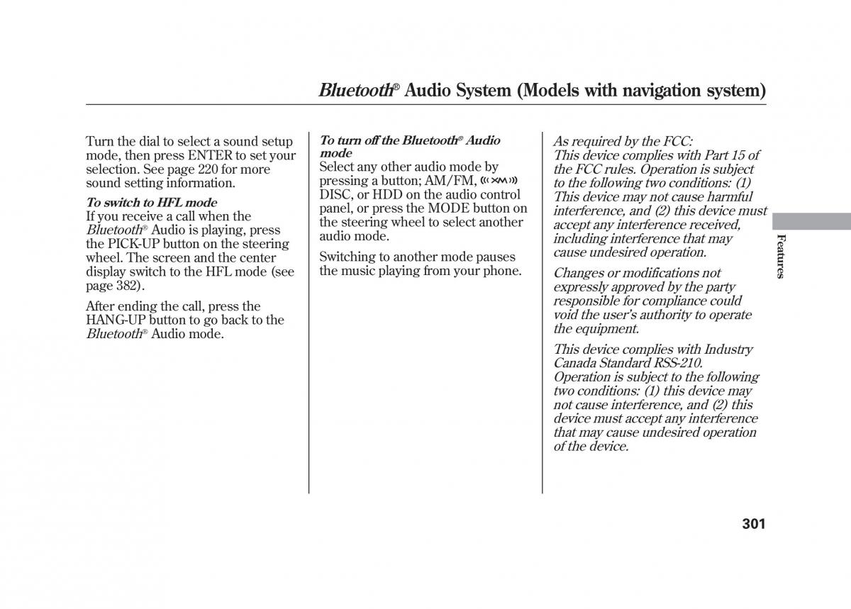 Acura MDX II 2 owners manual / page 308