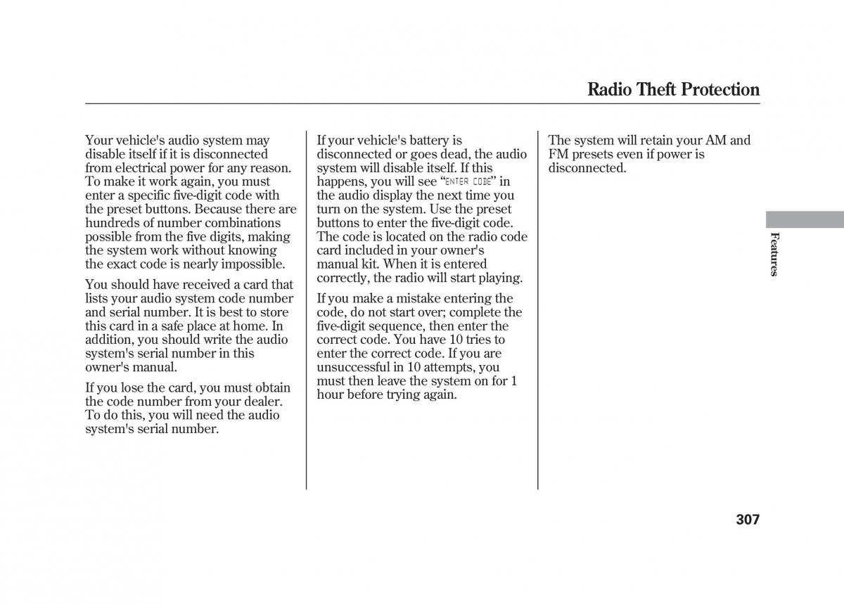 Acura MDX II 2 owners manual / page 314