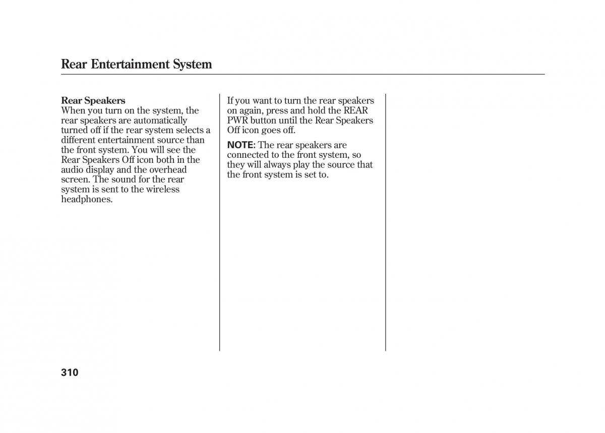 Acura MDX II 2 owners manual / page 317