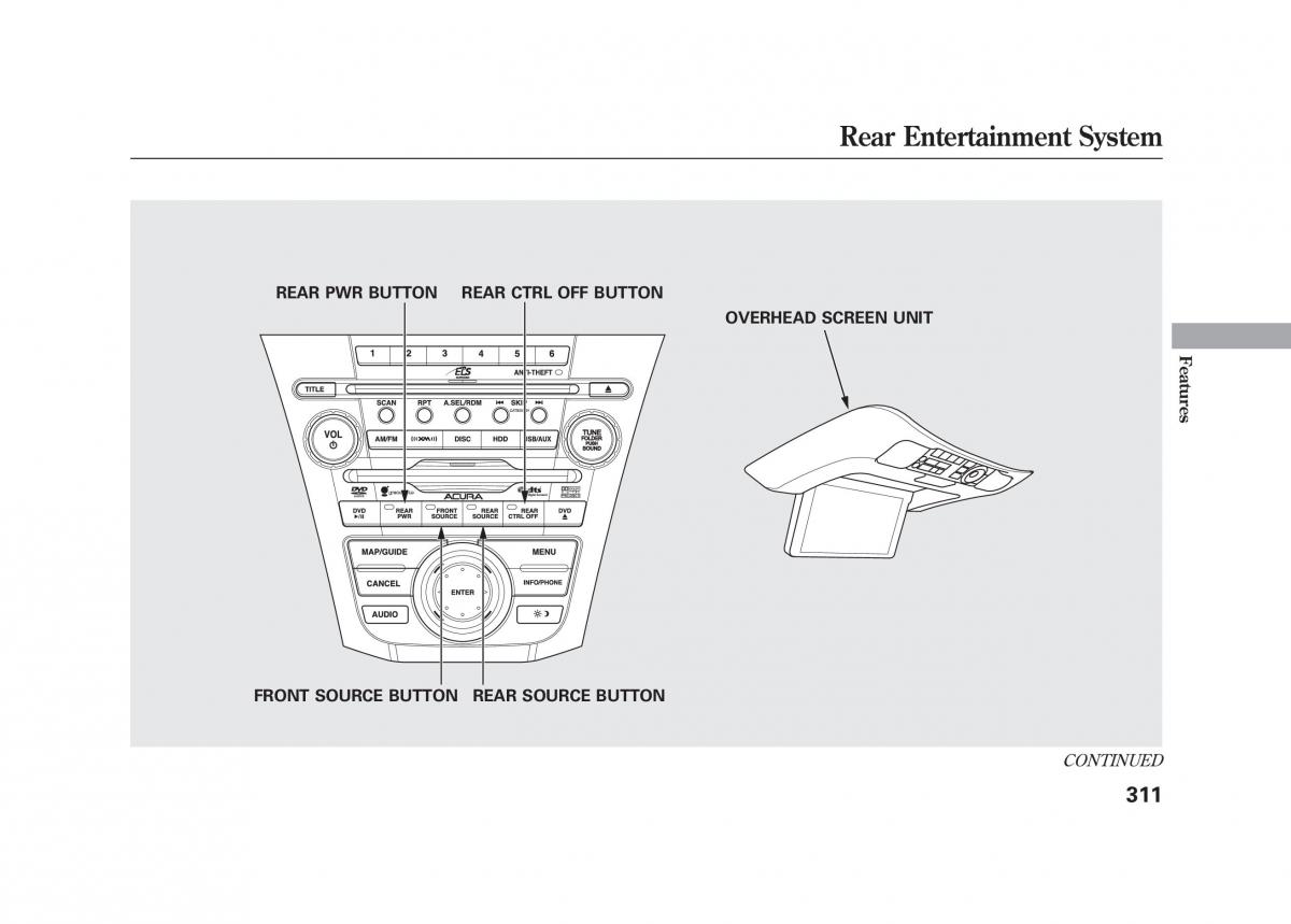 Acura MDX II 2 owners manual / page 318