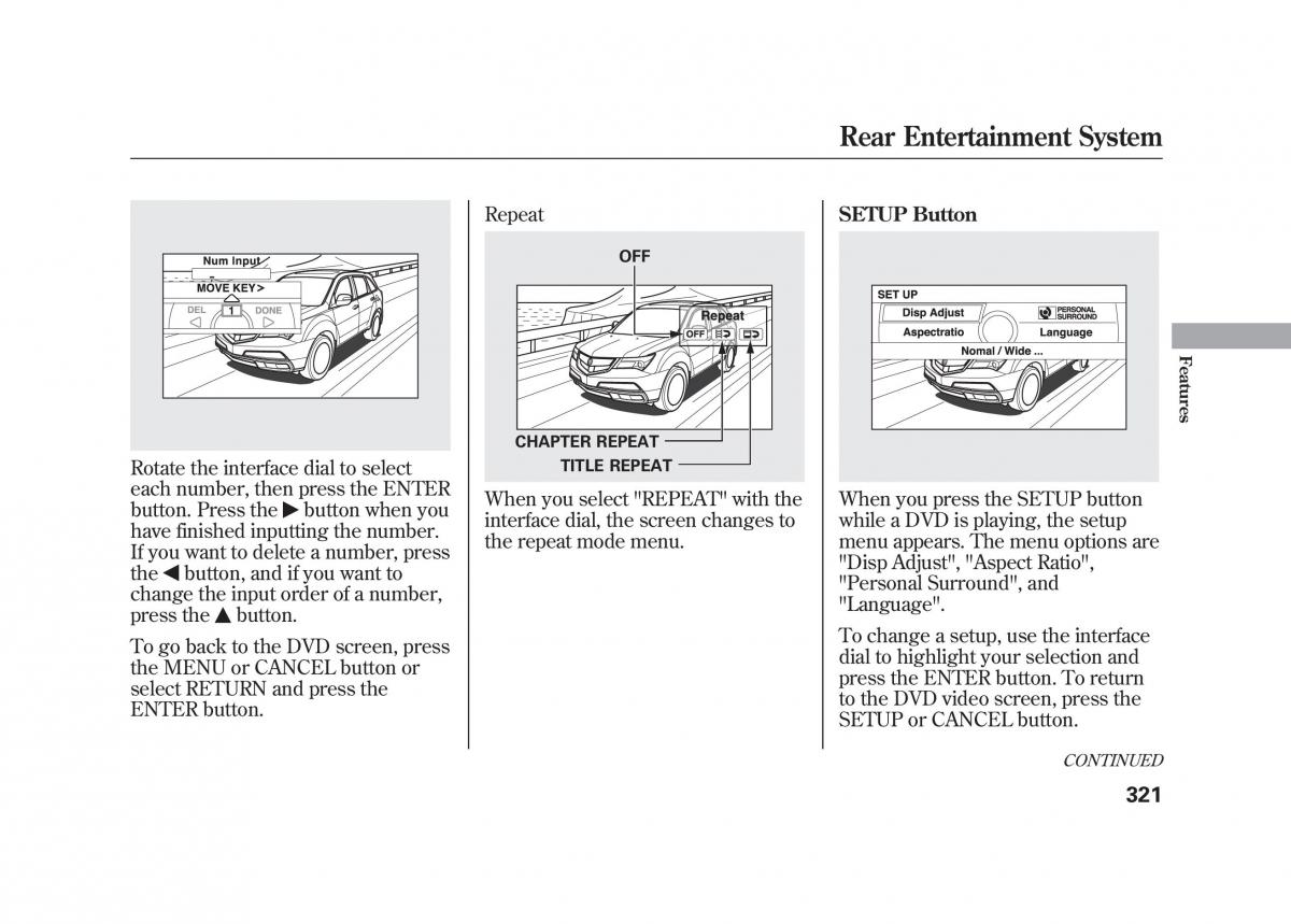 Acura MDX II 2 owners manual / page 328