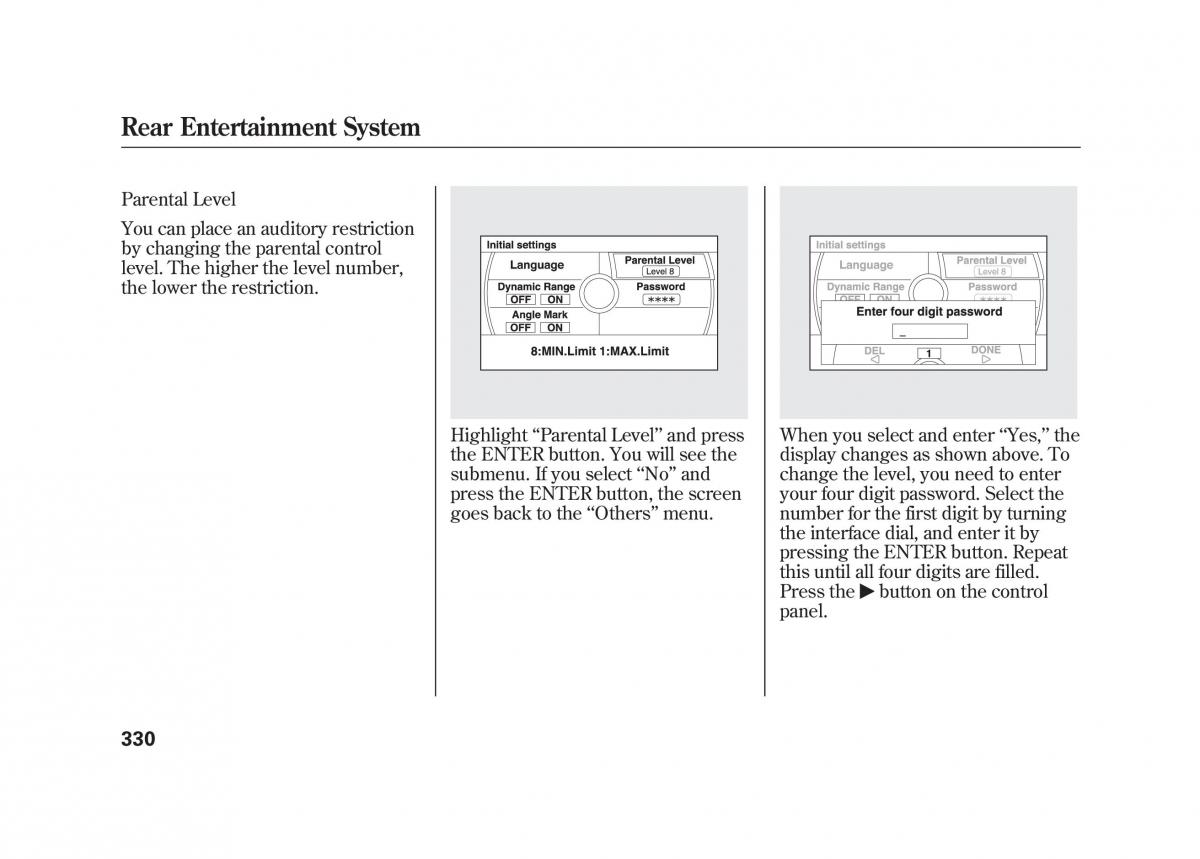 Acura MDX II 2 owners manual / page 337